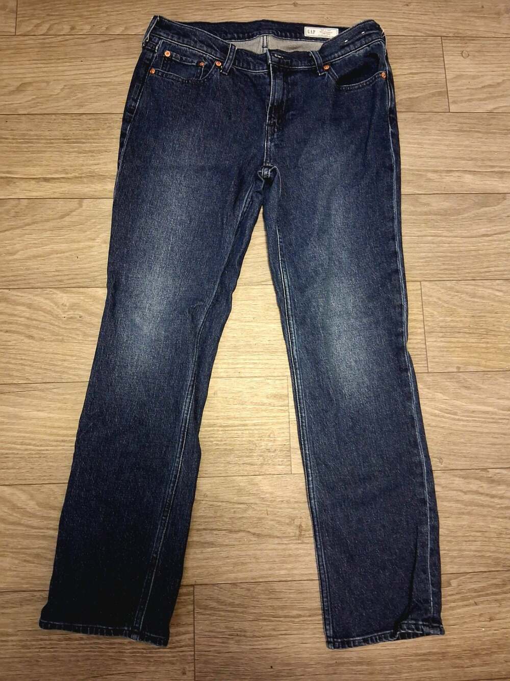 Gap 90s Straight Low Rise Jeans Size 30 10R Blue Denim